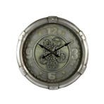 Non-branded Wandklok Darlington 62 cm Staal Zilver, Ophalen of Verzenden, Nieuw