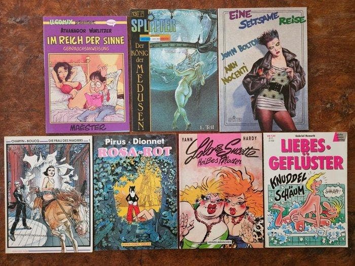 Boucq / Pirus / Yann / Maëster - German edition - 7 Album -, Boeken, Stripboeken
