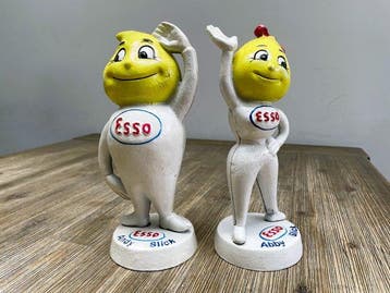 Esso - Spaarpot (2) - Gietijzer - Andy & Abbey Slick