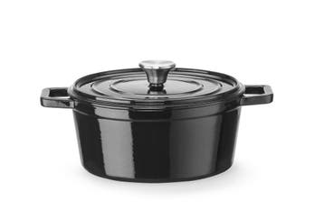 Braadpan geëmailleerd gietijzer, HENDI, 3,7L, Zwart, 317x240, Ophalen of Verzenden, Nieuw in verpakking