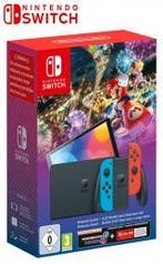 Nintendo Switch OLED Model MK8 Deluxe Bundel Zeer Mooi & Box, Spelcomputers en Games, Ophalen of Verzenden, Zo goed als nieuw