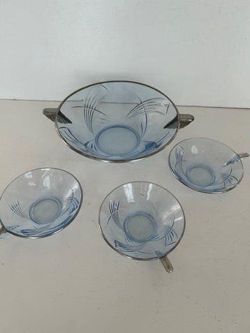 Stolle Niemen glasfabriek - Schaal (4) - Persglas - Licht, Antiek en Kunst