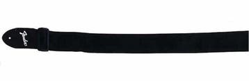 Fender 2" Polystrap gitaarband zwart/zilver, Verzenden, Nieuw