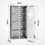 Hangkast badkamer - Medicijnkastje - Wandkast - Zilver - Jag, Verzenden, Zo goed als nieuw