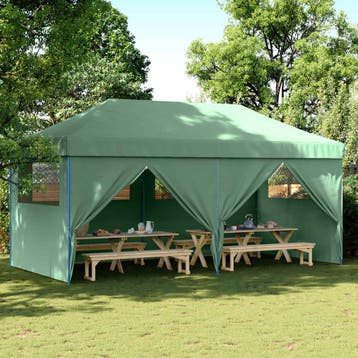 vidaXL Partytent 292 x 580 x 315 cm Groen Oxford Stof, Verzenden, Nieuw, Partytent