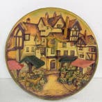 E.W. Usher D.A. - Reliëf, Bergdorp in reliëf - 30 cm -