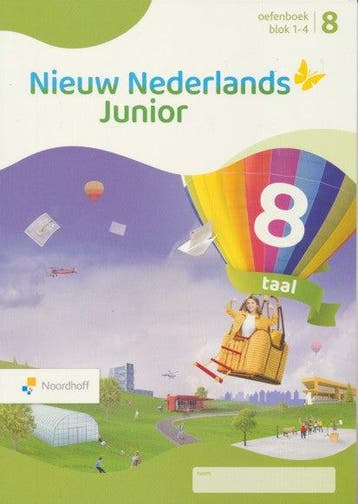 Nieuw Nederlands Junior Taal Oefenboek blok 1-4 groep 8, Verzenden, Nieuw