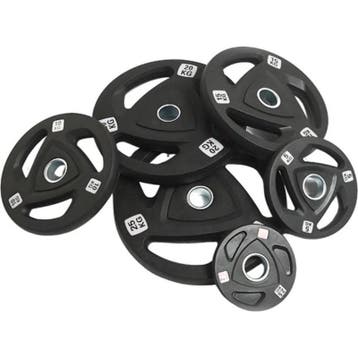 Premium Halterschijven Voordeelsets | 50mm | 35KG t/m 290KG, Sport en Fitness, Fitnessmaterialen, Verzenden, Nieuw, Benen, Halterschijven