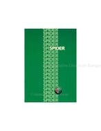 1986 ALFA ROMEO SPIDER BROCHURE DUITS, Boeken, Auto's | Folders en Tijdschriften, Nieuw, Alfa Romeo, Author