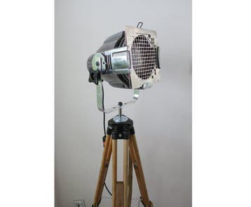 Theater Lamp - Staande lamp - Aluminium, Staal, Hout