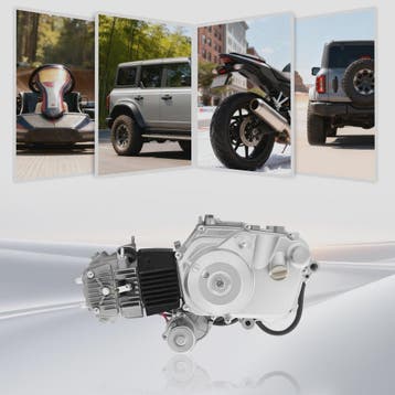 125cc 4-Takt Semi-Automatische Motor met Elektrische Start &, Verzenden, Nieuw
