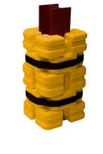 Column Sentry FIT kunststof kolombeschermer - Geel -, Verzenden