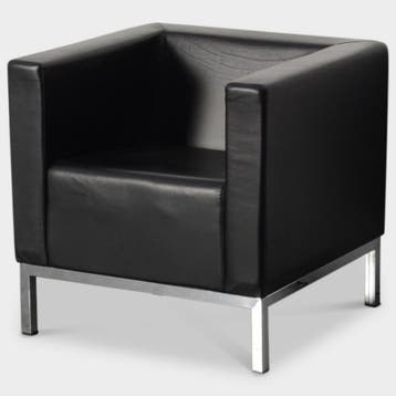 Lamm Polo designfauteuil - Zwart, Ophalen of Verzenden, Nieuw