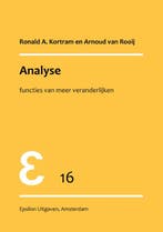 Epsilon uitgaven 16   Analyse 9789050410243, Zo goed als nieuw