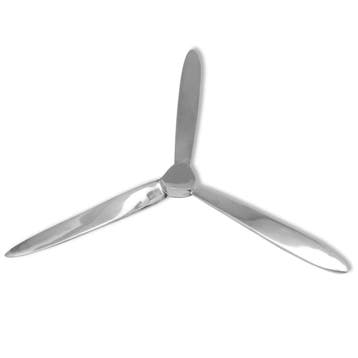 vidaXL Propeller voor aan de muur 70 cm aluminium zilver, Tuin en Terras, Tuinbeelden, Verzenden, Nieuw