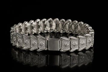 Zonder minimumprijs - Armband Zilveren armband van 925 met, Nieuw