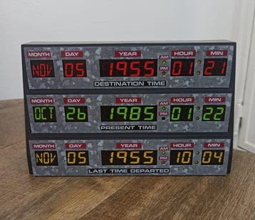 Back to the Future, Official 3D Desk Lamp / Wall Light from, Nieuw