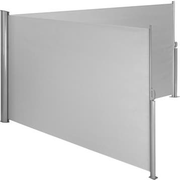 Uitschuifbare aluminium dubbelzijdige luifel met oprolmechan, Verzenden, Nieuw