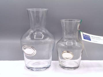 PG-MIANI Argenteria - Kruik (2) - .925 zilver, en glas