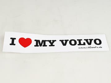 Sticker I Love My Volvo wit., Auto-onderdelen, Interieur en Bekleding, Ophalen of Verzenden, Nieuw