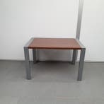 Ahrend Portal tafel - 120x80 cm - bruin eiken blad/grijs fra, Huis en Inrichting, Bureaus, Ophalen of Verzenden, Nieuw