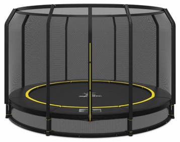 Ingraaf Trampoline Magic Circle Pro Black 410 cm met, Ophalen of Verzenden, Nieuw