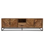 Tv-meubel Mangohout Sabia 200 Met 1 Lade cm, Verzenden, Nieuw, Overige houtsoorten, Industriële meubels
