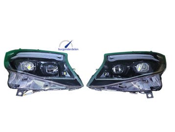Vito LED Koplampen Dynamische Ombouwset Met Blauwe Start, Auto-onderdelen, Ophalen of Verzenden, Nieuw, Mercedes-Benz