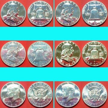 Verenigde Staten. Half Dollar 1961/1962, Benjamin Franklin