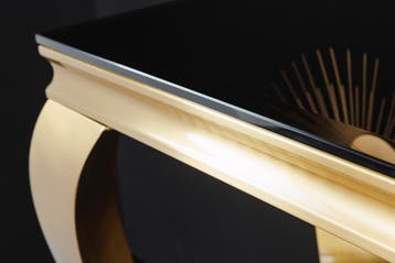 Elegante consoletafel MODERN BAROK 145cm zwart goud, Huis en Inrichting, Tafels | Sidetables, Ophalen of Verzenden, Nieuw