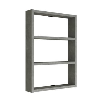 [en.casa] Keukenrek Lappajärvi 60x43x9cm betonkleurig, Verzenden, Nieuw