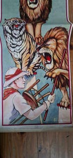 unknown - Vintage Circus poster - Hoxie bros circus - jaren