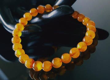 Amber Vintage Zeer Zeldzame Kleur Baltische Amber Armband -