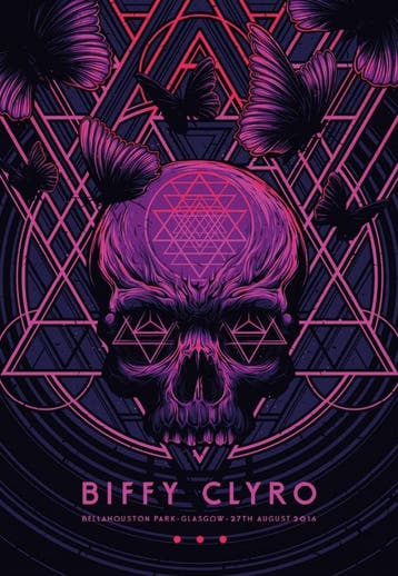 Posters - Poster Biffy Clyro - Glasgow, Verzenden, Zo goed als nieuw
