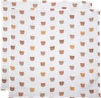 MamaLoes Beertjes 120 x 120 cm Hydrofiel Multidoek 2 Stuks, Verzenden, Nieuw