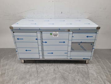 RVS Werkkast Kast Werktafel 2 klapdeuren, 3 laden en, Ophalen of Verzenden, Nieuw in verpakking