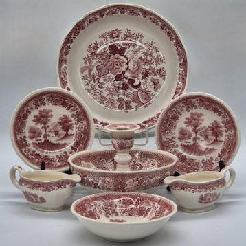 Eetservies (8) - Villeroy & Boch Mettlach – Servier-Set –