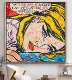 Joaquim Falco - LICHTENSTEIN GIRL XL, Antiek en Kunst