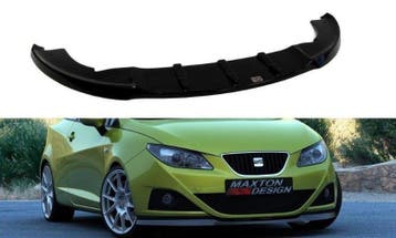 Voorspoiler Seat Ibiza 6J 2008-2012 ABS Glans Zwart, Ophalen of Verzenden, Nieuw