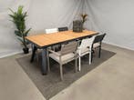 tuinstoel barolo met fontana uitschuifbare teak tuintafel, Eettafel, Meer dan 8 zitplaatsen, Teakhout, Nieuw