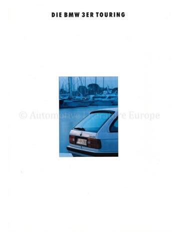 1993 BMW 3 SERIES TOURING BROCHURE DUITS, Nieuw, BMW, Author