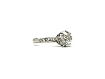Zonder minimumprijs - Ring - 18 karaat Witgoud - 1.23ct. tw., Sieraden, Tassen en Uiterlijk, Nieuw