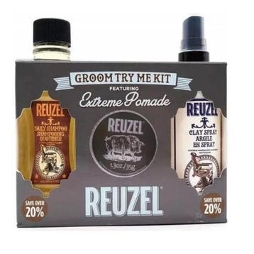 Reuzel Try Me Kit Extreme Hold Groom, Sieraden, Tassen en Uiterlijk, Uiterlijk | Haarverzorging, Ophalen of Verzenden, Nieuw