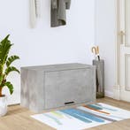 vidaXL Wandschoenenkast 70x35x38 cm bewerkt hout betongrijs, Verzenden, Nieuw