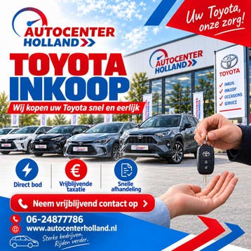 Toyota verkopen? Autocenter Holland koopt in, Nieuw