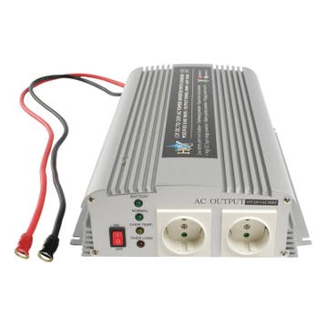 Omvormer HQ 1000, 12 V, met lader en omschakelautomaat, Verzenden, Nieuw