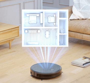 Cleanwise D5 Pro Robotstofzuiger met dweilfunctie, Ophalen of Verzenden, Zo goed als nieuw
