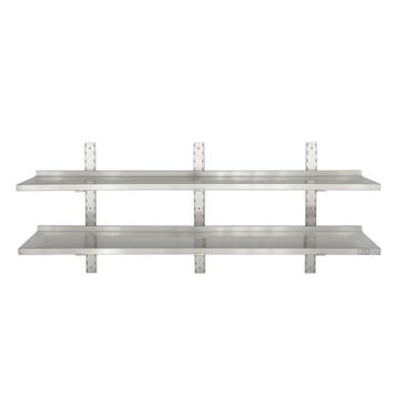 HCB Dubbel wandschap - 180 x 30 cm - RVS, Verzenden, Nieuw in verpakking