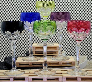 |- (6) x *Nachtmann Kristallgläser Set (Germany)* -