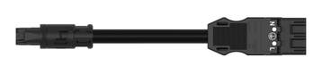 Wago Midi Eca Socket-Plug Kabel 3G2.5mm 5M Zwart -, Verzenden, Nieuw, Overige typen